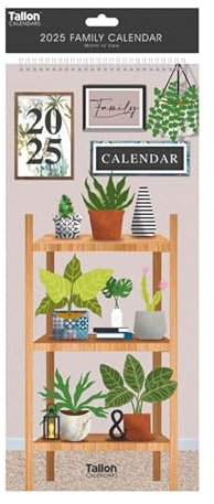 Familienkalender 2021 groß schmal Spiralplaner Monatsansicht 5 Spalten zur Organisation Ihrer Familie - Zuhause (Design Nr. 2)