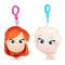 Whitehouse Frozen 2, Bagclip 3D und 2D Plüsch Schlüssel-Anhänger 4 versch. Figuren Set, 12,5 cm ORIGINAL Plüschfigur, super weiches Kuscheltier für Ranzen Rucksack Tasche (ELSA & Anna, 2D)