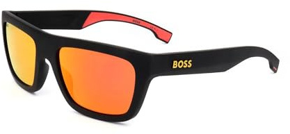 Hugo Boss BOSS 1450/S Matte black yellow 57/19/145 Herren Sonnenbrillen