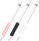 Kedoo for Apple Pencil Grips, Silicone Sleeve Cover for Apple Pencil 1st and 2nd Generation, Ergonomic Stylus Grip Case Accessories for iPad Pro/Air, (BlackWhite Pink)