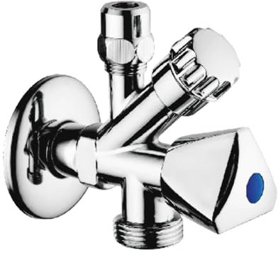 RUBINETTO COMBINATO SOTTOLAVABO-LAVATRICE DOPPIO USO 1/2 x 3/4