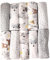 FENSILO Spucktücher Baby - Mulltücher - 10er Pack 70x80 cm - Stoffwindeln, Made IN EU, schadstoffgeprüft -Spucktücher Baby Junge Mädchen Tuch weiß Teddy