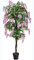 GIANTEX 180 cm Kunstbaum Kunstpflanze, Künstliche Wisteria Glyzinie mit Blüten Rosa, Zimmerpflanze Deko im Zementtopf, künstliche Topfpflanze, Dekopflanze künstliche Innendekoration für Zuhause