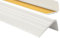 PerfectPVC PVC Treppenkantenprofil selbstklebend 65x40mm 1,30m Antirutsch-Profil Treppenprofile Kantenschutz Winkelprofil aus Kunststoff für Treppenstufen Treppen Weiß
