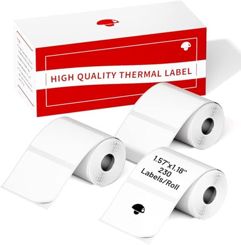 3 Rollen M110 Etikett Thermoetikettenpapier- Multifunktionales selbstklebendes Etikett,Kompatibel mit Phomemo M110 M200 M220 M120 M221 EtikettDruckern，1.57x1.18 (40x30mm),230 Etiketten/Rolle