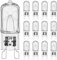 VIIVUU Halogen Leuchtmittel G9,230V Backofenlampe 40W 300 Grad Glühbirne, 40W G9 Halogenlampen,2800K Warmweiß Stiftsockellampe 520LM für Backofen für Mikrowellen,Wandlampe, Stehlampe 12 stück