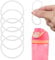 6 Pack Water Bottle Gasket Replacement for Owala FreeSip, Silicone Lid Seal O Ring Sealing Gaskets Replacement Parts Accessories Compatible with Owala Stainless Steel Cup (Clear)