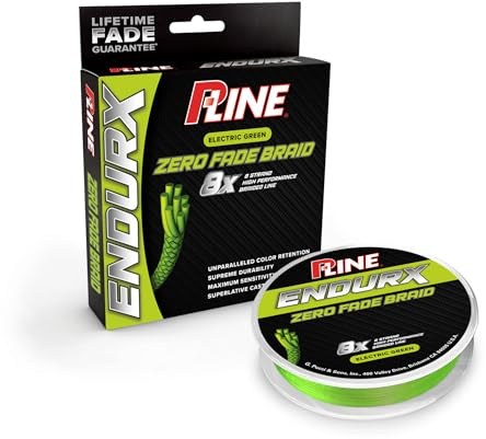 P-Line EndurX No Fade Braid 150 Yard Electric Green, PEBG-150-20
