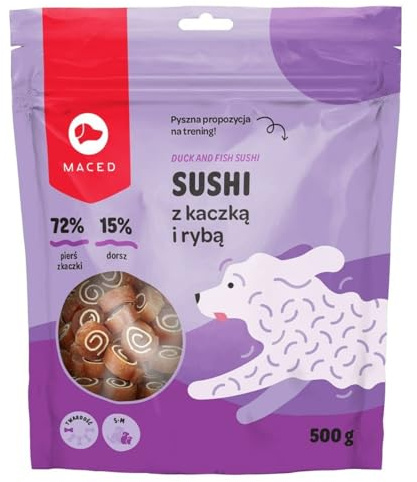 Maced Snack für Hunde Fisch Ente 500 g