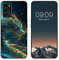 WUACYEAMING für Oppo A16 Hülle,Mode Schutzhülle Schwarz Handyhülle mit Aesthetic Muster Weich Silikon Dünn TPU Stoßfeste Kratzfest Schutzhülle Cover-Drache