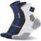 BRISIRA Coolmax Bambus Viskose Kompression Laufsocken 3 paar Quarter Athletic Cushioned Atmungsaktive Anti Blasen&Schweiß&Geruch
