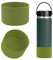 Linkidea Étui pour bouteille d'eau compatible avec Hydro Flask à bouche standard 12 oz/16 oz/16 oz/18 oz/20 oz/21 oz/24 oz,Lot de 2 bouchons de fond de bouteille en silicone (armée verte)