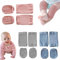 MOAZIFI 3 Paar Antirutschsocken und Knieschoner Baby, Krabbelsocken für 0-24 Monate, Rutschfeste Krabbelhilfe für Jungen und Mädchen