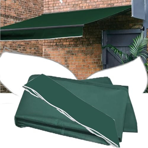 ZIUSFAC Ersatzstoffe Für Markise Oberstoff Markisenbespannung Wasserdicht Canvas Einziehbare Markisenstoff Balkonmarkise Ersatzbespannung Für Sonnenschutz((8.2x6.5ft) 2.5x2m)