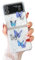 UEEBAI Hülle für Samsung Galaxy Z Flip 3 5G, Ultra Dünne Glitzer Schmetterling Handyhülle Transparent [Nie Vergilbung] Silikon Schutzhülle Slim Fit Weiche TPU Bumper Cover für Frauen Mädchen - Lila