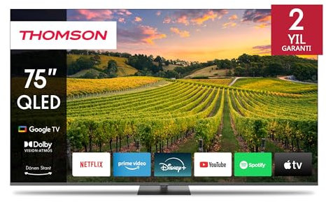 THOMSON - TV QLED 75QG5C14 - 75 (190 cm) - 4K UHD 3840x2160 - HDR 10 - Google TV - 2xHDMI 2.1 + 2xHDMI 2.0