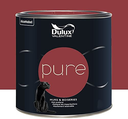 Dulux Valentine Peinture murs & boiseries Pure Rouge 0,5 L