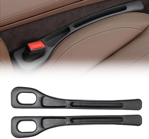 Aufbewahrungsbox für Autositze, 2025 Neu Autositz Gap Organizer Storage Box, Universal Auto sitz Lückenfüller Autositz Organizer Car Seat Gap Filler für Kleinigkeiten Handys CarSeat Gap (Schwarz, 2PC)
