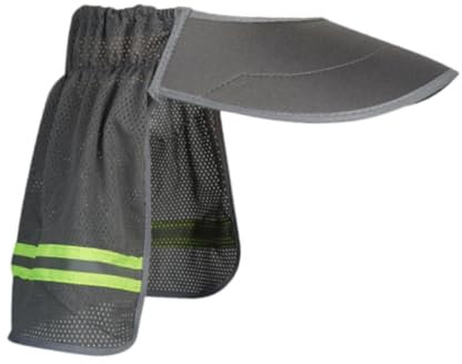 LeeQinersw Hardhut Sonnenschutz Vollkroch Mesh Sun Sun Visor Hut Visor für den BAU, Grau
