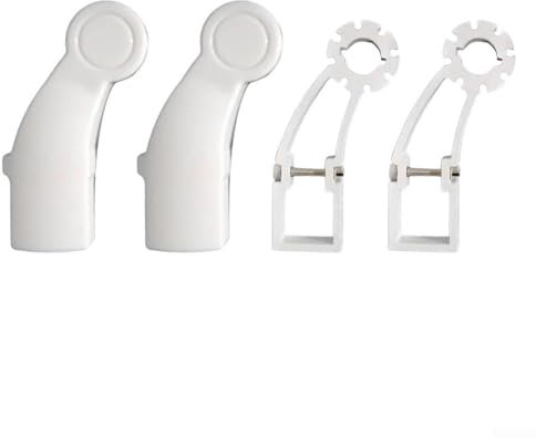 Markisen-Installationsset, 2 Aluminiumhalterungen mit Deckel zur effektiven Unterstützung von 40 mm Vierkantrohren