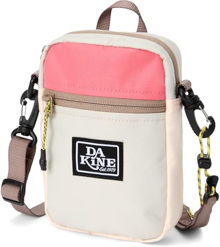Dakine Journey Mini Umhängetasche, Kompakte Crossbody-Tasche mit Reißverschlussfächern, Lachsfarben