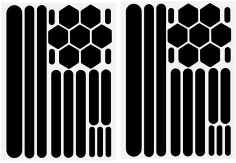 Annlpoy Reflektor Sticker Aufkleber 2er Set, eflektoren Sticker Set,Fahrrad Sticker Rahmen,Reflektierende Aufkleber Reflexfolie Schwarz Stickers Set,für Schule und Dunkelheit, Wetterfest und Langle
