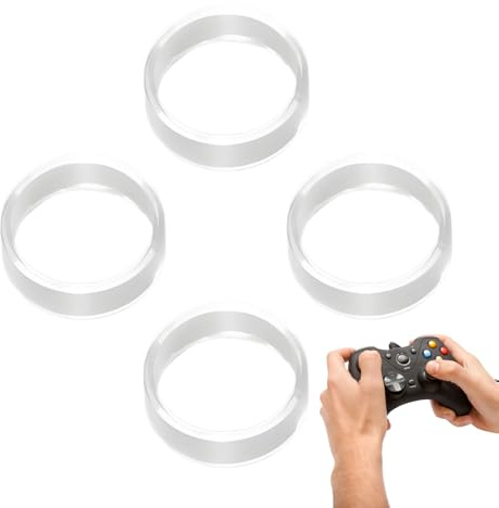 Jlkegfdf Protectores transparentes para joystick, anillo de joystick de juego, protección transparente, versátil y seguro para amigos, adolescentes y adultos, experiencia mejorada