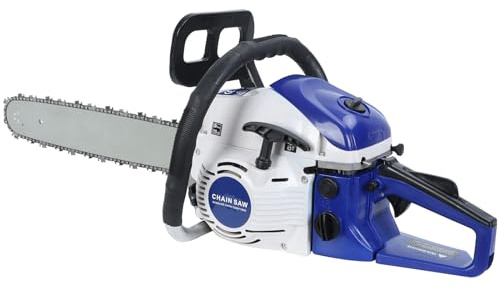 58CC Gas Chainsaw, 20 Inch Petrol Chain Saw - 3-HP 2-Stroke Engine, Top Handle Powerful Gasoline Chainsaw with Automatic Oiler, Ideal for Wood Cutting, Tree Trimming, Garden and Farm Use