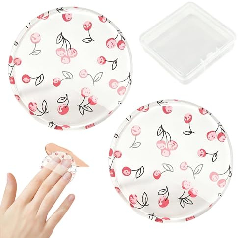 Piumino In Silicone Non Assorbente Trasparente | Piumino Contour In Silicone Con Custodia Per BB Cream Correttore Illuminante Contouring Blush Fondotinta Liquido Donne