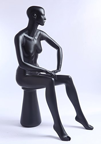 TonHan NEU J8-8 sitzende abstrakte matt Schaufensterpuppe Mannequin Figur weiblich