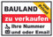 HB-Druck Bauland Verkaufsschild von privat Schild A4 Rückseite selbstklebend