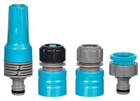 Flopro 70300561 Garden Hose Connectors Starter Set, Blue, 9.5 x 3 x 10.5 cm