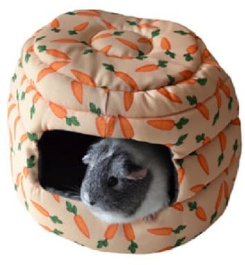 Rosewood 19613 Snuggles 2 In 1 Karotten-Bienenkorb Kuschelbett Für Kaninchen, Meerschweinchen, Frettchen Und Ratten