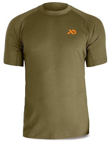 First Lite Men's Wick Short Sleeve Crew Shirt - Ultralight Merino Wool Camo Hunting T-Shirt
