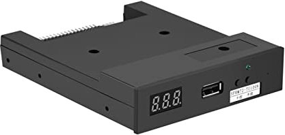 Richer-R 3.5Zoll USB Diskettenlaufwerk Emulator, SFRM72-TU100K 720K 3.5 Zoll USB Drive Floppy Laufwerk Emulator Simulation,Geeignet für industrielle Steuergeräte Schwarz