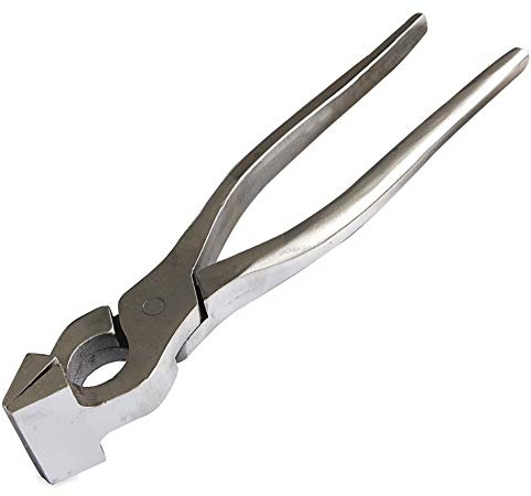 Co-link DIY Leather Craft Flatten Pliers - Edge Adjustment Press - Flatten Plier Clamp - Cutting Side Snips - Flush Pliers - Nipper for Leather Belt and Bag (Straight Head)