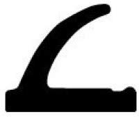 DIWARO. | Anschlagdichtung AS151 | schwarz | 5 Meter | TPE | Fensterdichtung für Aluminiumfenster, Kunststofffenster, Holzfenster. Montage an Außen- bzw. Innenseite von Fensterflügel und Fensterrahmen