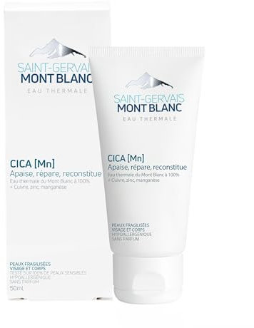Saint-Gervais Mont Blanc - Crème Cica MN Cicatrisante & Réparatrice pour Peaux Fragilisées - Visage & Corps - 50 ml