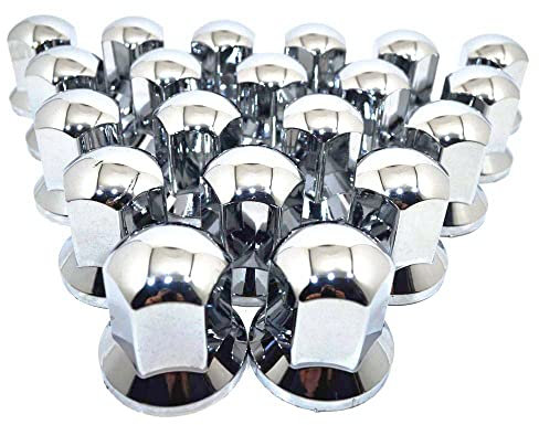 Easy Link 20x Lange 32mm Radkappen Chrom Radmutterkappen Radmutterschutz Kunststoff SW LKW Anhänger