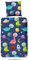 Good Morning! Kinder-Bettwäsche Dinospace Renforcé Marine Größe 135x200 cm (80x80 cm)