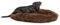 Wallace & Jones | Plüschbett Sarnia - L | Hundebett, Liegekissen | ca. 100 x 100 x 25 cm | Braun