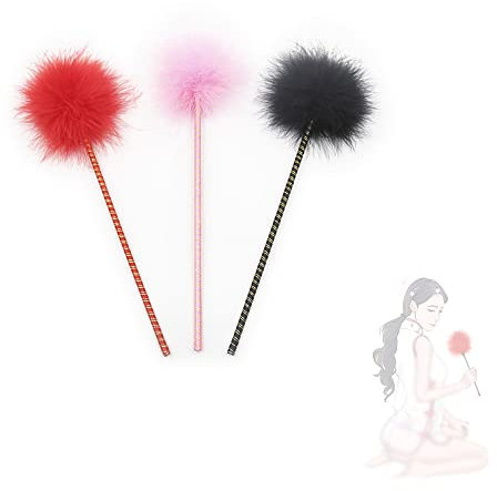 Plumero de 34 cm, herramienta de juego apasionante para hombres y mujeres (Color aleatorio)