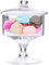 Tarro de Dulces de Cristal,Tarro de Cristal Decorativo,Cristal Tarro De Vidrio Storage,Tarro de Galletas Buffet,Tarro Decorativo de Cristal Transparente con Tapa,para Almacenamiento de Caramelos