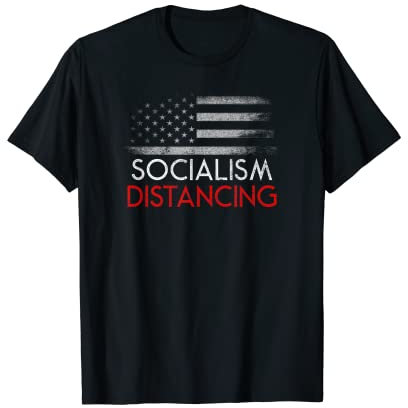 Distanzierung des Sozialismus der US-Flagge T-Shirt