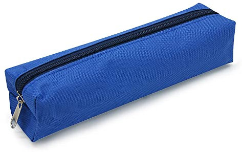 Waytex 931291 Federmäppchen, multifunktional, klein, rechteckig, 21 x 4 x 4 cm, Textil, weich, Blau, blau, Schüleretui