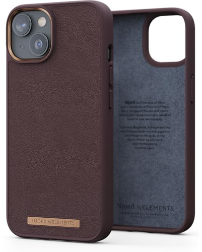 NJORD Coque Cuir VERITABLE iPhone 14 Plus Marron