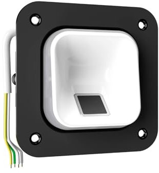 EKEY 204751 sLine Fingerprintset für Sprechanlagen und Hohlräume (Fingerprint Weiß, Controller), Biometrische Zutrittslösung zur Integration in Türsprechanlagen, 0,4 W, 12-24 V, Weißer Fingerprint