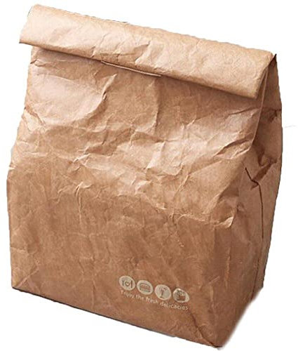 Dinntty Bento-Lunch-Tasche, isolierte Papier-Lunch-Tasche, wiederverwendbarer Snack-Behälter, wasserdicht, isolierte Kühltasche für Arbeitspicknick