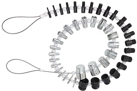 Nut and Bolt Thread Checker 44 Male Female Thread Identifier Gauges 23 Inch and 21 Metric Sizes for Nut and Bolt Checking