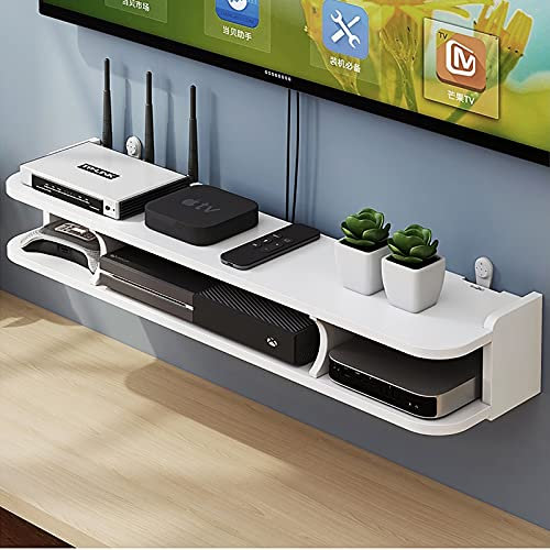 Mueble para TV, mueble bajo para TV, estantes flotantes, soporte flotante para TV Estante para componentes - 30/50/60/80 cm Estantes flotantes utilizados para componentes de TV, consolas de medios